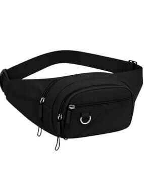 Running Waist Bag Fanny Pack Unisex Crossbody Sling Adjustable Oxford